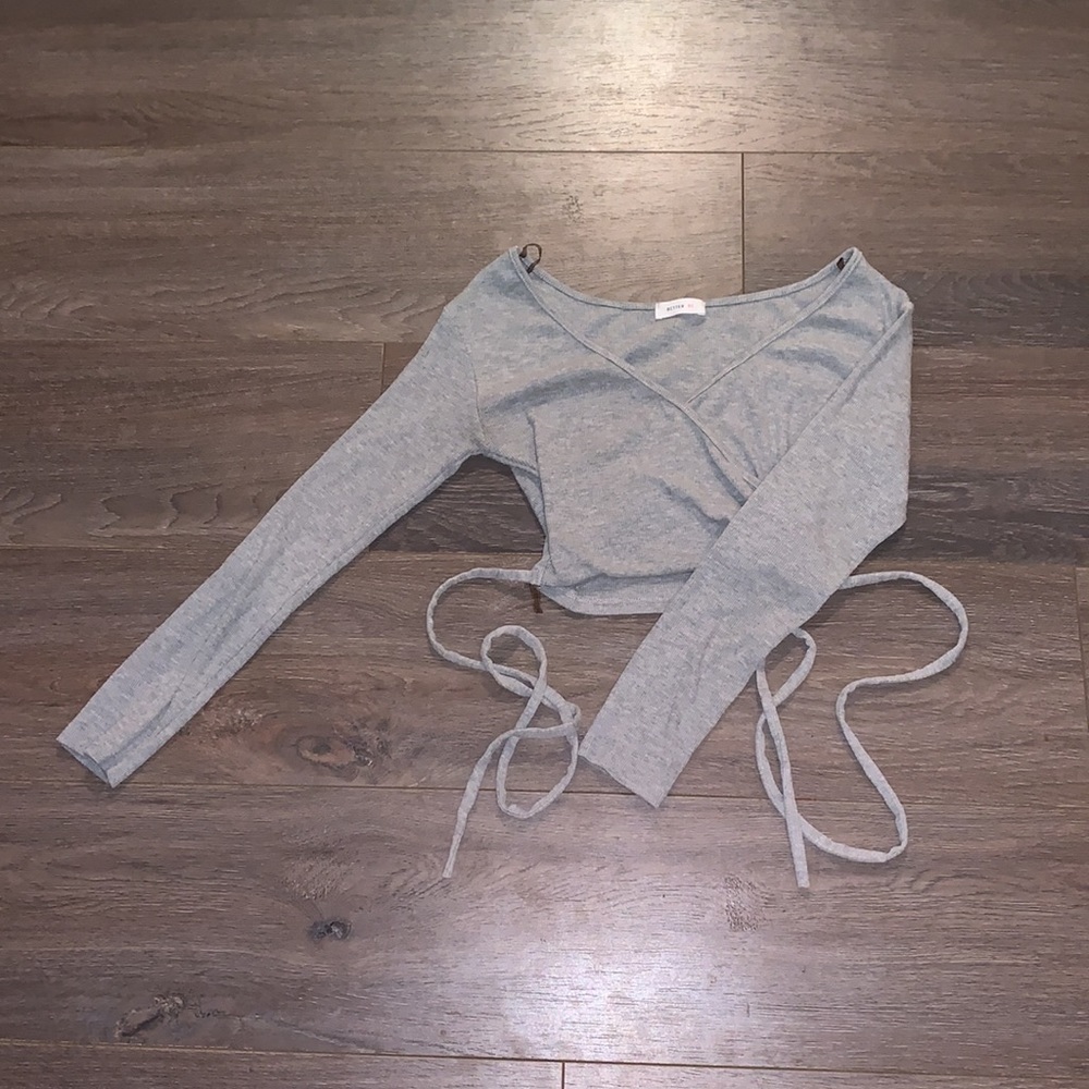 S Long sleeve Wrap Tee